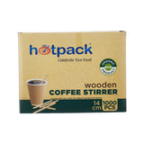 Disposable Wooden Coffee Stirrer - Hotpack UAE