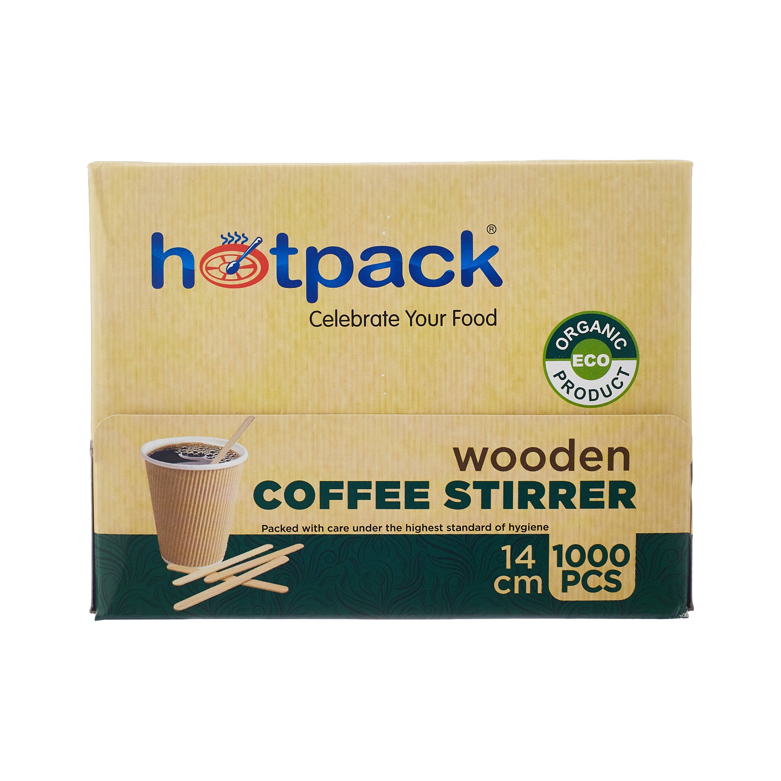 Disposable Wooden Coffee Stirrer - Hotpack UAE