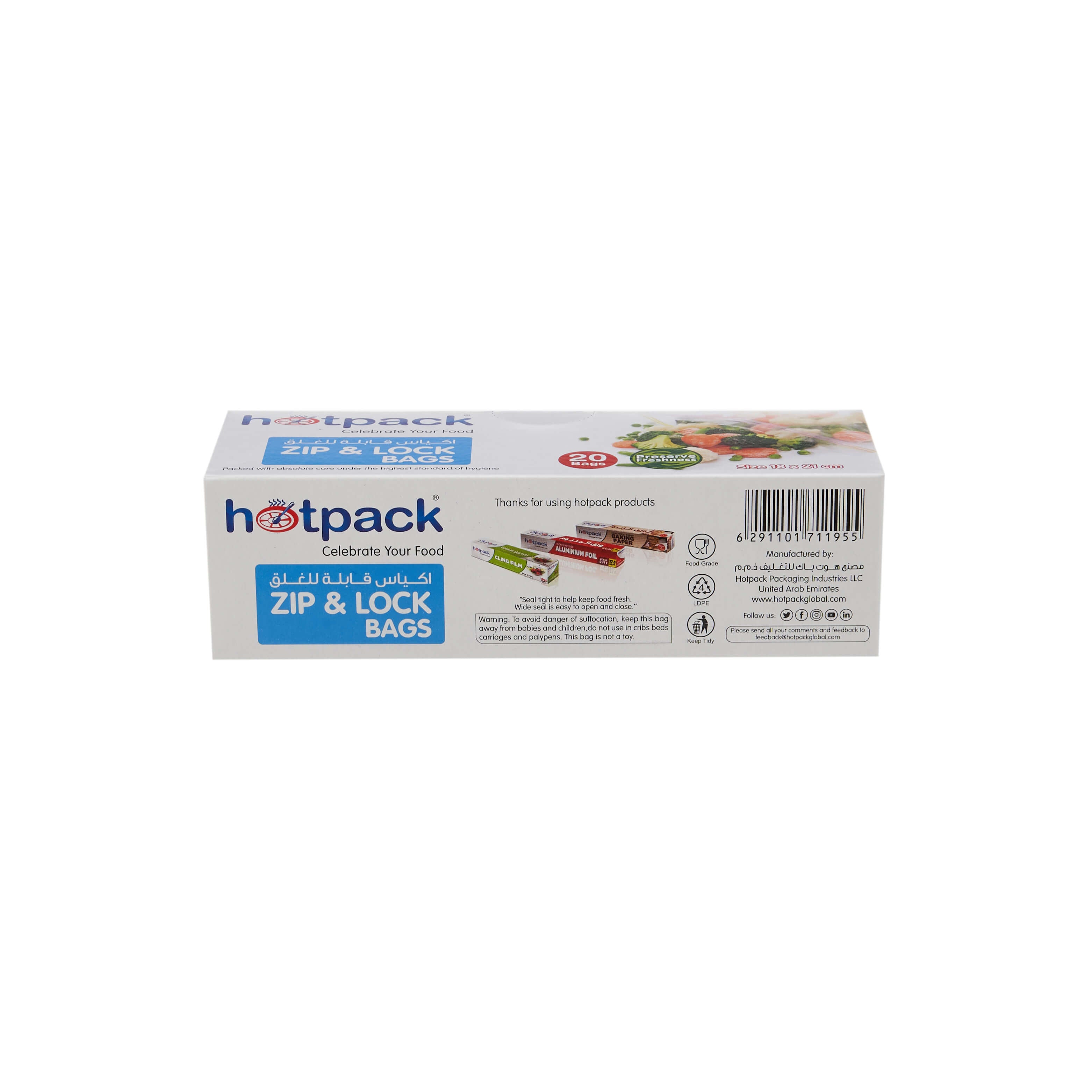 Ziplock Lock Storage Bag - hotpackwebstore.com