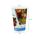 16 Oz Printed Single Wall Paper Juice Cups 1000 Pieces - Hotpack Global