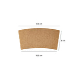 Kraft Sleeves for Paper Cups 1000 Pieces - Hotpack Global