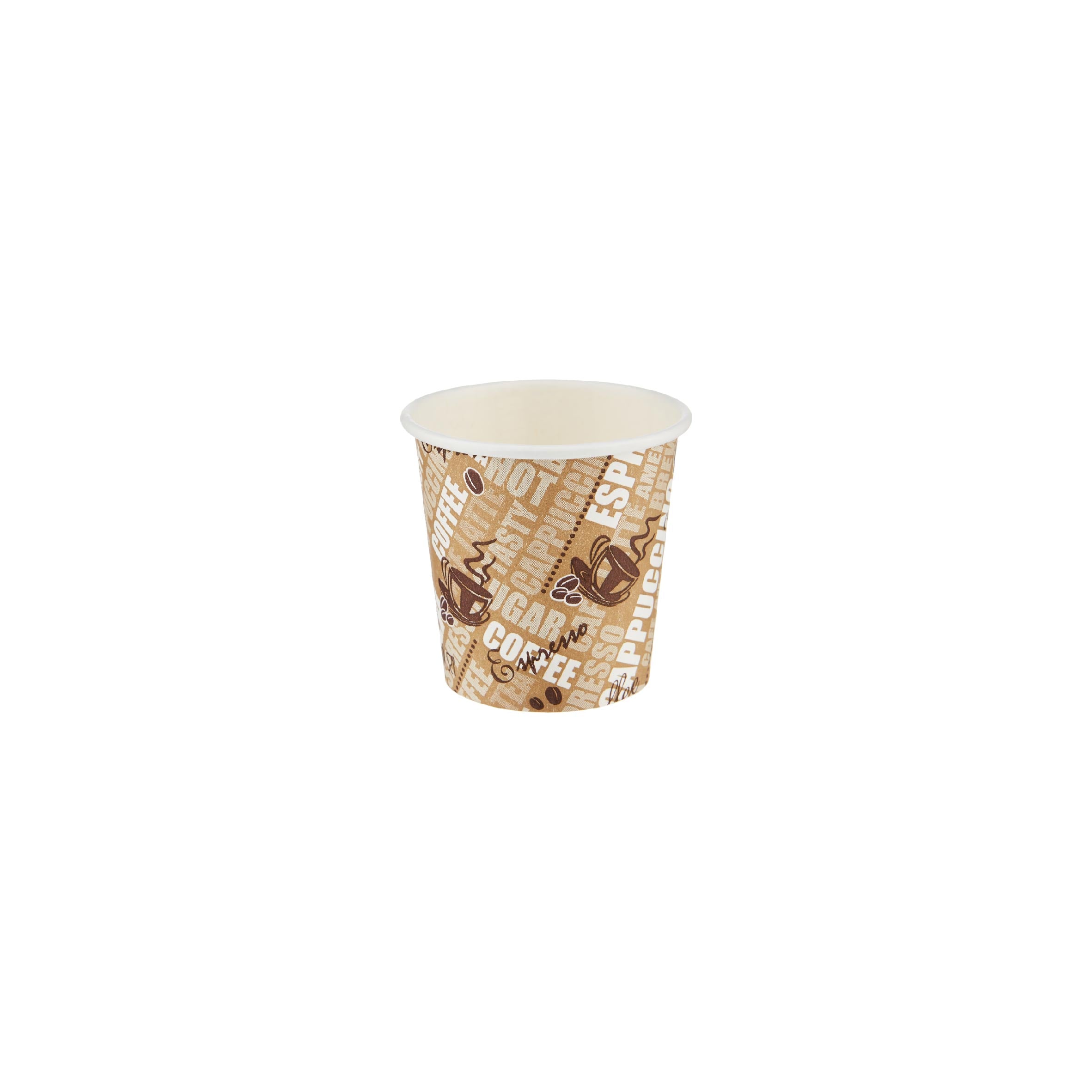 Printed Single Wall espresso Paper Cups - Hotpack UAE