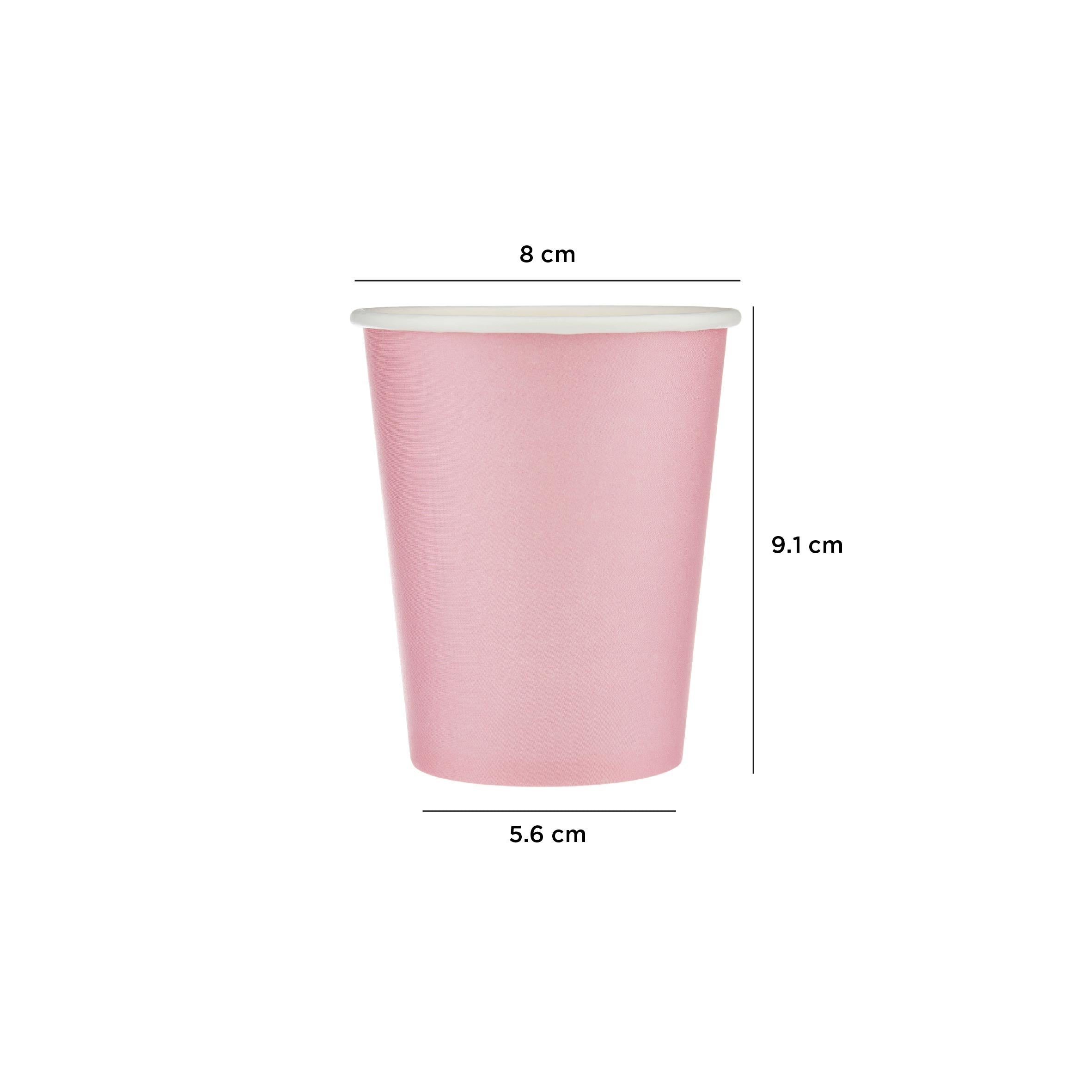 Pink paper cup for party and events - UAE - Hotpack Global 