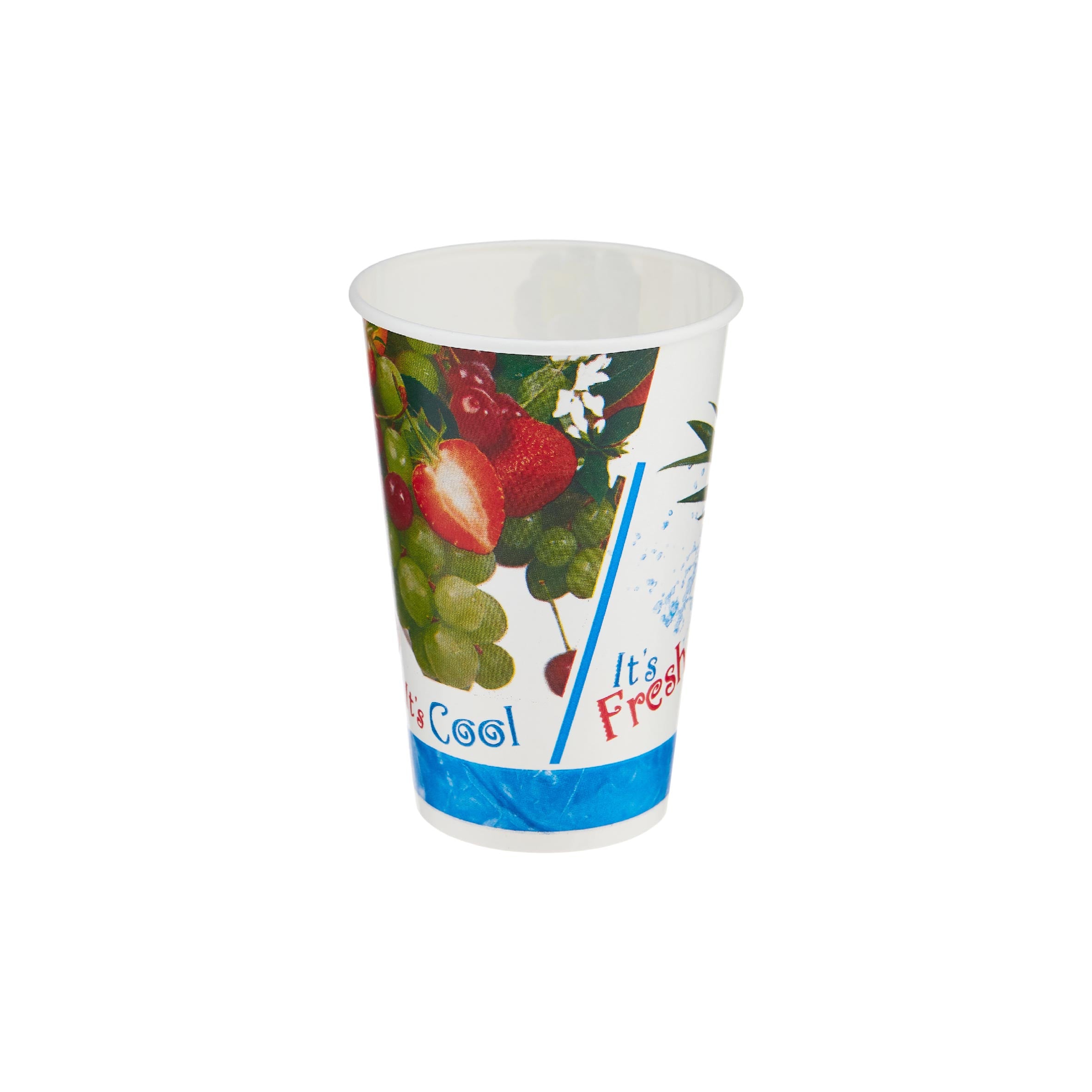 12 Oz Printed Single Wall Paper Juice Cups Only 1000 Pieces - Hotpack Global