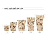 8 Oz Printed Single Wall Paper Cups supplier UAE