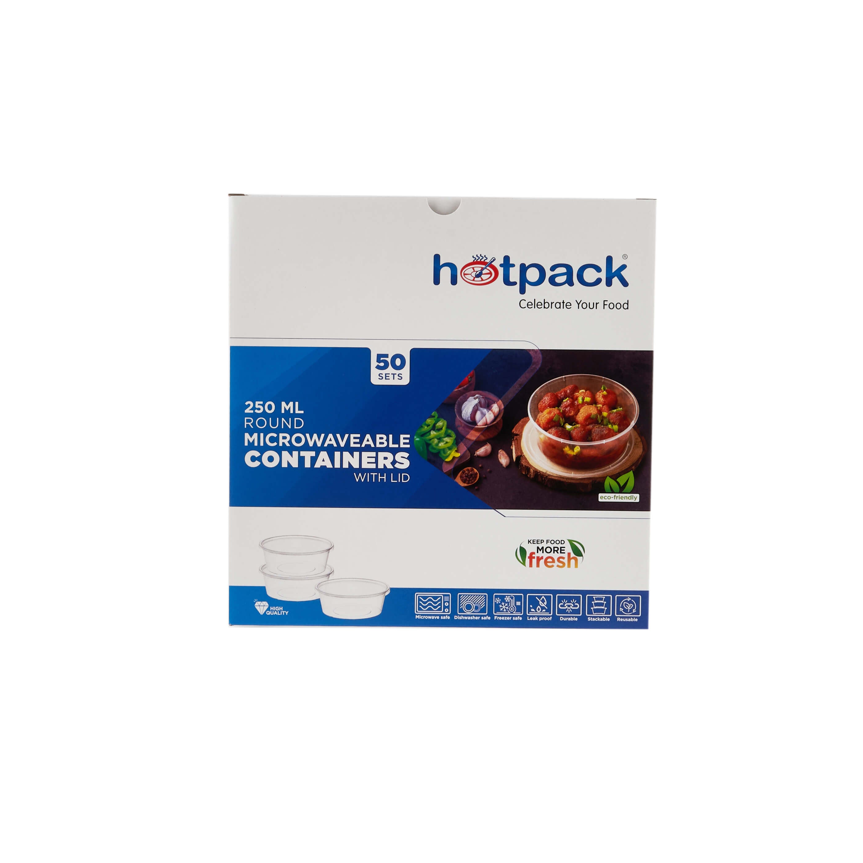 250 ml round microwave container - Hotpack Global