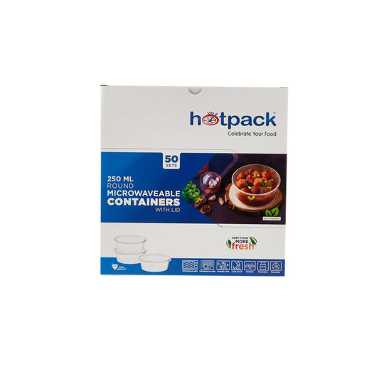 250 ml round microwave container - Hotpack Global