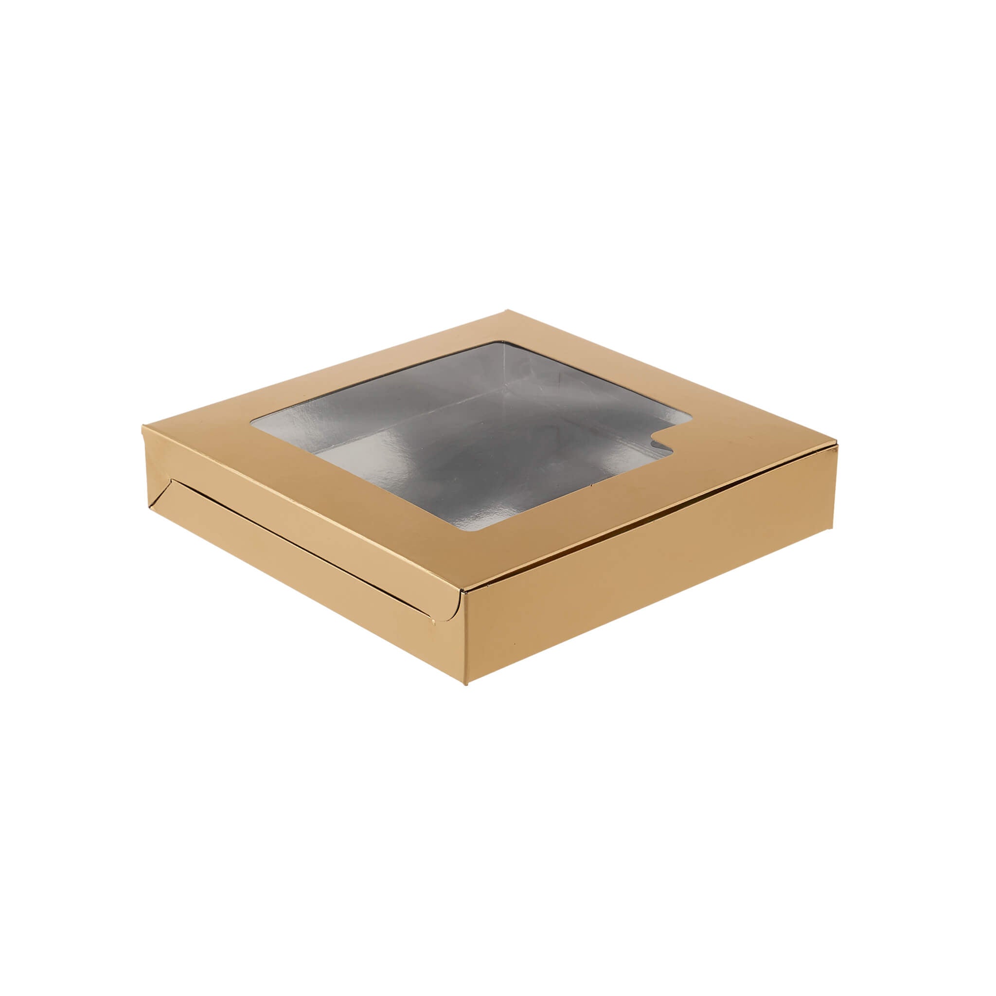 Sqaure Gold Sweet Box with window - Hotpack Global